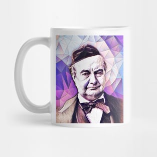 Charles Augustin Sainte-Beuve Pink Portrait | Charles Augustin Sainte-Beuve Artwork 8 Mug